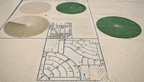 Pivot Irrigation / Suburb, South of Yuma, Arizona, 2011