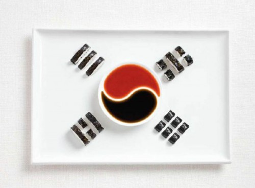 South Korea – Kimbap and sauces