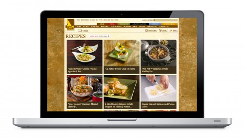 new homepage for recipes
